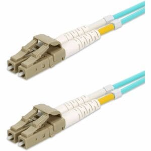 AddOn 20m LC (Male) to LC (Male) Aqua OM4 Duplex Fiber OFNR (Riser-Rated) Patch Cable - 100% compatible and guaranteed to 
