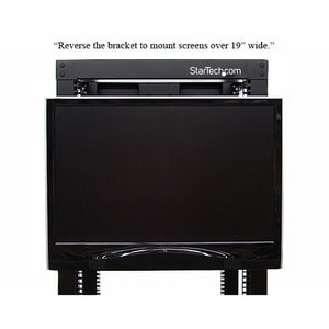 StarTech.com Universal VESA LCD Monitor Mounting Bracket for 19in Rack or Cabinet - For Flat Panel Display - 17" to 19" Sc
