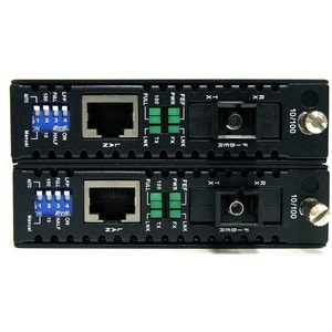 StarTech.com 10/100 Mbps Ethernet Single Mode WDM Fiber Media Converter Kit SC 20km - WDM (Wave Division Multiplexing) Tec