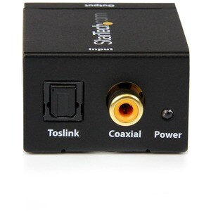 StarTech.com SPDIF Digital Coaxial or Toslink Optical to Stereo RCA Audio Converter - Black