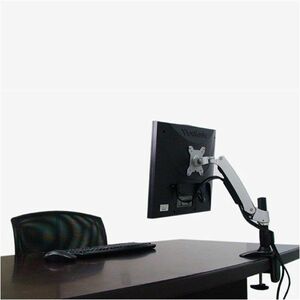 Amer Mounts Articulating Single Monitor Arm for 15"-26" LCD/LED Flat Panel Screens - Supports up to 22lb monitors, +90/- 2