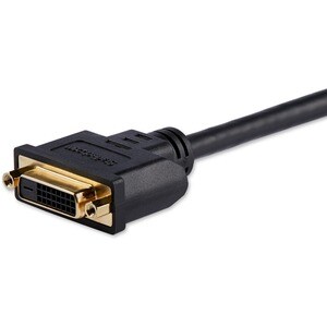StarTech.com 8in HDMI® to DVI-D Video Cable Adapter - HDMI Male to DVI Female - Connect a DVI-D device to an HDMI-enabled 
