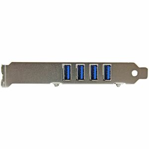StarTech.com 4 Port PCI Express PCIe SuperSpeed USB 3.0 Controller Card Adapter with UASP - SATA Power - UASP Support - 4 