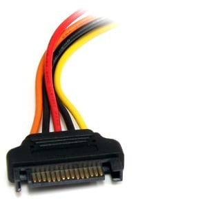 12IN SATA POWER EXTENSION CABLE CORD - 15PIN SATA POWER M/F