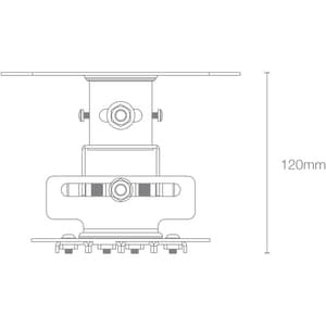 Optoma OCM818W-RU Ceiling Mount for Projector - White - 15 kg Load Capacity