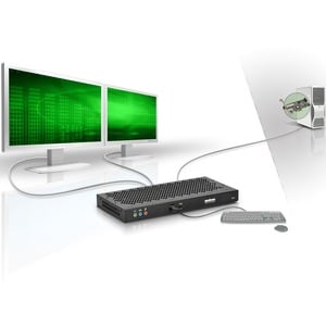 Matrox Extio F2208 Analog KVM-Extender - Kabel - 1 Computer - 2560 x 1600 Maximale Videoauflösung - 5 x USB - DisplayPort