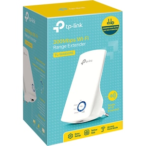 TP-Link TL-WA850RE IEEE 802.11n 300 Mbit/s Wireless Range Extender - 1 x Network (RJ-45) - Ethernet, Fast Ethernet - Wall 