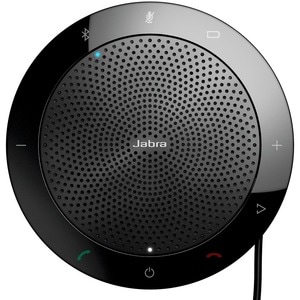 Jabra Speak 510 UC Wired/Wireless Bluetooth Speakerphone - Skype for Business - Black - 4 Meeting Persons Capacity - Omni-