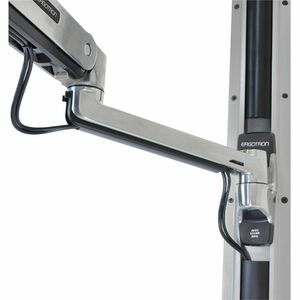 Ergotron Mounting Arm for Keyboard - Polished Aluminum - Height Adjustable - 2.27 kg Load Capacity