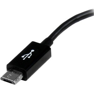 StarTech.com 13cm 5in. Micro USB to USB OTG Host Adapter - Micro USB Male to USB A Female On-The-GO Host Cable Adapter - U