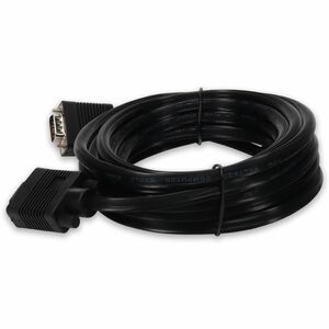 AddOn 25ft VGA Male to VGA Male Black Cable For Resolution Up to 1920x1200 (WUXGA) - 25 ft VGA Video Cable for Video Devic