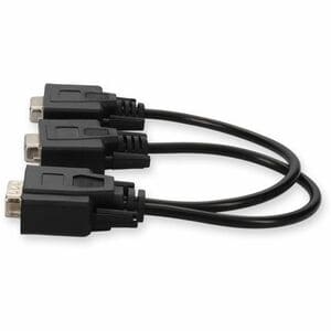 AddOn VGA Video Splitter Cable - 2 Port - Male to Female/Female - VGA A/V Cable for Audio/Video Device - First End: 1 x 15