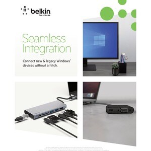 Belkin USB 3.0 to Gigabit Ethernet GbE Network Adapter 10/100/1000 - USB - 1 Port(s) - 1 x Network (RJ-45) - Twisted Pair 