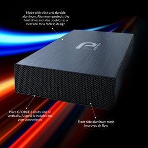 Fantom Drives 4TB External Hard Drive - GFORCE 3 Pro - 7200RPM, USB 3, Aluminum, Black, GF3B4000UP - 4TB 7200RPM External 