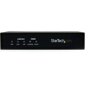 StarTech.com Gigabit Ethernet Over Coaxial LAN Extender Receiver - 2.4 km - 7874.02 ft (2400000 mm) Range - 2 x Network (R