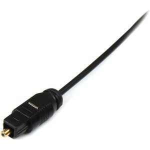 StarTech.com 15 ft Thin Toslink Digital Optical SPDIF Audio Cable - Deliver high quality optical digital sound, even at ex
