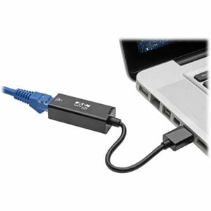 Eaton Tripp Lite Series USB 3.0 to Gigabit Ethernet NIC Network Adapter - 10/100/1000 Mbps, Black - 10/100/1000 Mbps