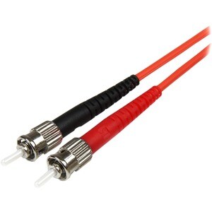 StarTech.com 1m Fiber Optic Cable - Multimode Duplex 50/125 - LSZH Fiber Jumper Cord - LC/ST - Fiber Optic for Network Dev