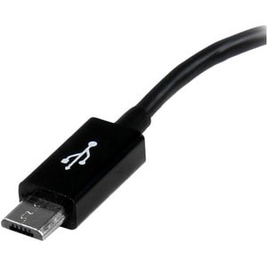 StarTech.com 13cm 5in. Micro USB to USB OTG Host Adapter - Micro USB Male to USB A Female On-The-GO Host Cable Adapter - C