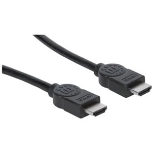 Manhattan Cable HDMI 1.4 M-M 3.0M+Ethernet - Extremo Secundario: 1 x 19-pin HDMI Digital Audio/Video - Male - 10.2Gbit/s -