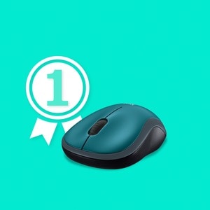 Logitech M185 Wireless Mouse, 2.4GHz with USB Mini Receiver, 12-Month Battery Life, 1000 DPI Optical Tracking, Ambidextrou