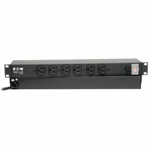Tripp Lite by Eaton 1U Rack-Mount Network Server Power Strip 120V 15A 6-Outlet (Front-Facing) 15 ft. (4.57 m) Cord - NEMA 
