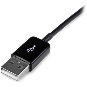 StarTech.com Cable Adaptador 2m Conector Dock USB para Samsung Galaxy Tab™ - Negro - USB A Macho - Cable for Tablet PC, Po