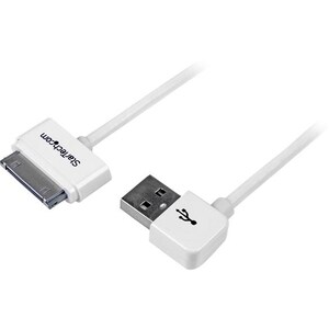 StarTech.com Cable Cargador 1m Conector Dock Connector de Apple® 30 Pines a USB en Ángulo Izquierdo iPod® iPhone® iPad® - 