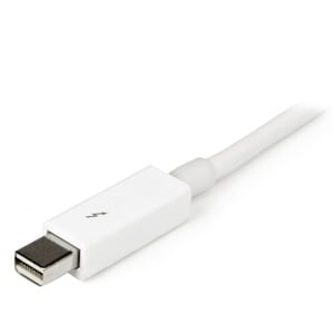 StarTech.com 2m White Thunderbolt Cable - M/M - Cable for Storage Drive, iMac, MacBook Pro - First End: 1 x 20-pin Thunder