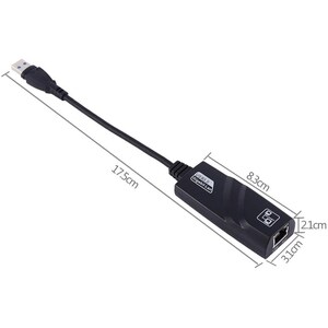 4XEM USB 3.0 To Gigabit Ethernet Adapter - USB 3.0 - 1 Port(s) - 1 x Network (RJ-45) - Twisted Pair - 10/100/1000Base-T - 