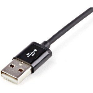 StarTech.com 2m (6ft) Long Black AppleÂ® 8-pin Lightning Connector to USB Cable for iPhone / iPod / iPad - Cable for iPod,