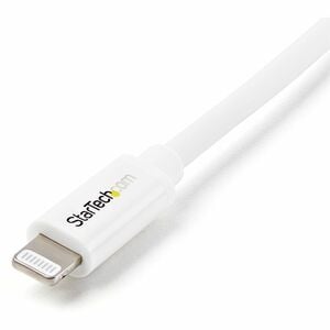 StarTech.com 2m (6ft) Long White AppleÂ® 8-pin Lightning Connector to USB Cable for iPhone / iPod / iPad - Cable for iPhon