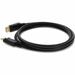 10ft DisplayPort 1.2 Male to DisplayPort 1.2 Male Black Cable For Resolution Up to 3840x2160 (4K UHD) - 100% compatible an