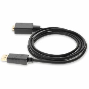AddOn 6ft DisplayPort 1.2 Male to VGA Male Black Cable For Resolution Up to 1920x1200 (WUXGA) - 6 ft DisplayPort/VGA Video