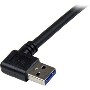 StarTech.com 1m Black SuperSpeed USB 3.0 (5Gbps) Cable - Right Angle A to B - M/M - Connect USB 3.0 devices, even in hard 