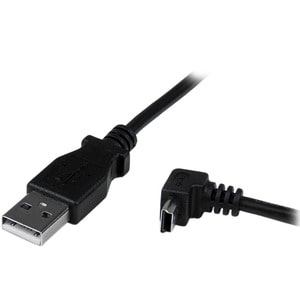StarTech.com 2m USB auf Mini USB Anschlusskabel abgewinkelt - USB A zu Mini B Kabel - 480 Mbit/s - Abschirmung - 28 AWG - 