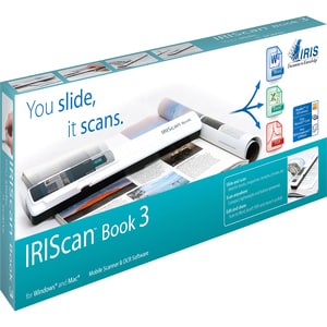 I.R.I.S. IRIScan Book 3 Cordless Handheld Scanner - 900 dpi Optical - Portable - USB