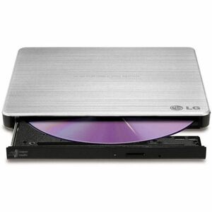 LG GP60NS50 Portable DVD-Reader - External - Retail - Silver - DVD-RAM/±R/±RW Support - 24x CD Read/24x CD Write/24x CD Re
