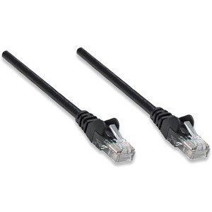 Network Patch Cable, Cat5e, 0.5m, Black, CCA, U/UTP, PVC, RJ45, Gold Plated Contacts, Snagless, Booted, Lifetime Warranty 