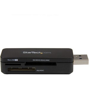 Star Tech.com USB 3.0 External Flash Multi Media Memory Card Reader - SDHC MicroSD - Add a compact external memory card re