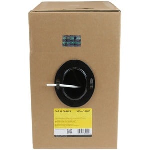 StarTech.com Bulk Cat 5e Ethernet Cable - 1000 ft. (304,8m) - Solid - CMR-Rated - White - TAA Compliant - 1000 ft. (304,8m