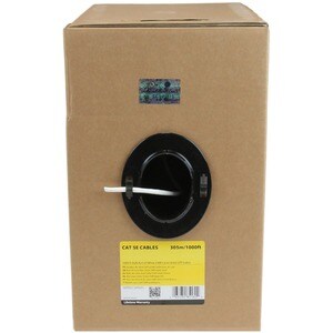 StarTech.com Bulk Cat 5e Ethernet Cable - 1000 ft. (304,8m) - Solid - CMR-Rated - White - TAA Compliant - 1000 ft. (304,8m