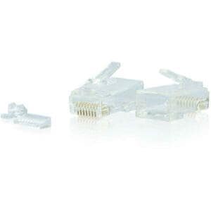 C2G RJ45 Cat6 Modular Plug - 100 Pack - 1 x RJ-45 Network Male - Clear