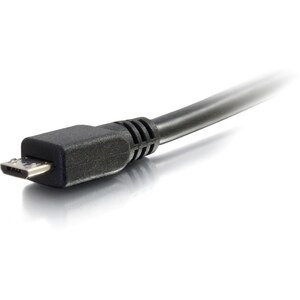 C2G 1ft USB Cable - USB Cable - USB A to USB Micro B - M/M - HDMI/USB for Audio/Video Device, HDTV, Projector - 6" - 1 x T