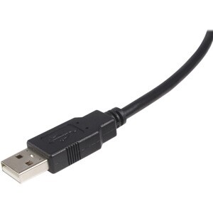StarTech.com Cable USB 2.0 Certificado de 1.8 metros para Impresora - 1x USB A Macho - 1x USB B Macho - Negro - Cable for 