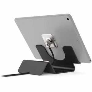 Compulocks Universal Tablet Holder with Keyed Cable Lock - Secure Display Tablet Stand - Aluminium - Black - 25.4 mm x 127