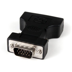 StarTech.com DVI to VGA Cable Adapter - Black - F/M - 1 x 15-pin HD-15 VGA Male - 1 x 29-pin DVI-I (Dual-Link) Digital Vid