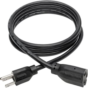 Tripp Lite 6ft Power Cord Extension Cable 5-15P to 5-15R 13A 16AWG 6' - 16 Gauge - 120 V AC / 13 A - Black - 6 ft (1.83 m)