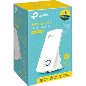 TP-Link TL-WA850RE IEEE 802.11n 300 Mbit/s Wireless Range Extender - 1 x Network (RJ-45) - Ethernet, Fast Ethernet - Wall 