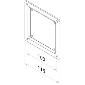 Neomounts Neomounts Pro FPMA-VESA100 Mounting Adapter for Flat Panel Display - Black - 25.4 cm to 76.2 cm (30") Screen Sup